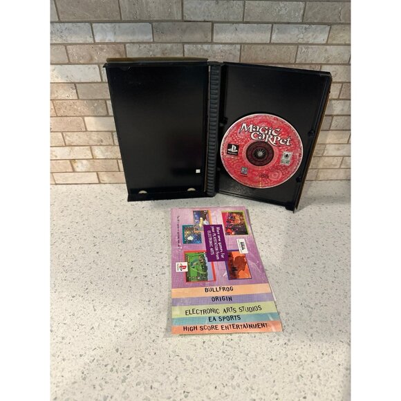 Magic Carpet PlayStation 1 PS1 Video‎ Game Complete CIB Long Box - Picture 3 of 3